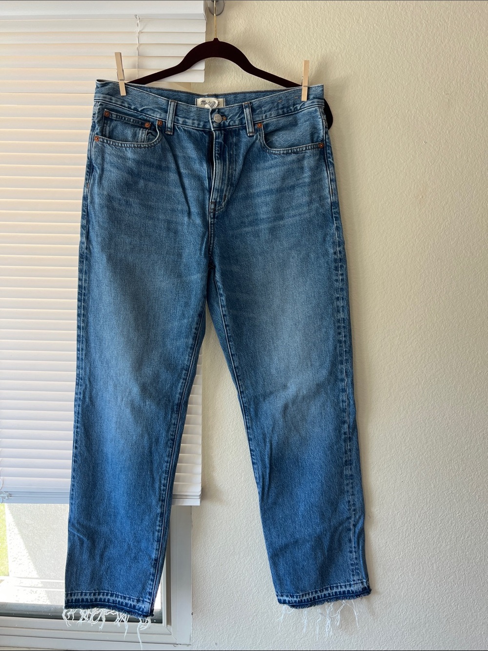 Madewell Women's Blue Denim Jeans